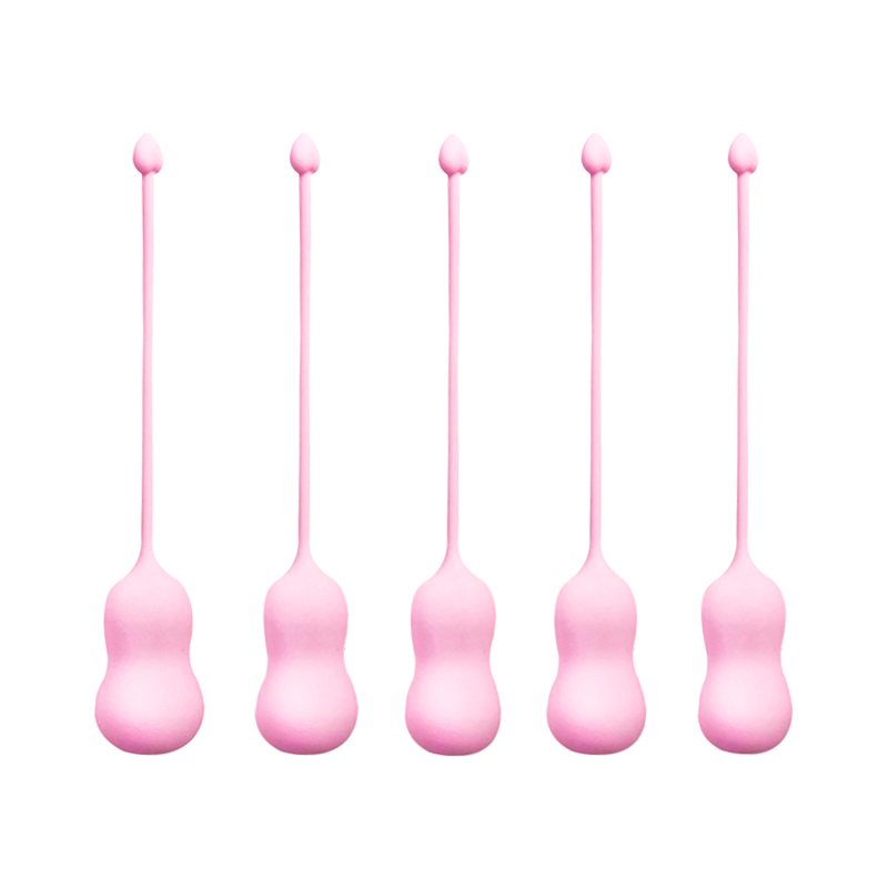 090026-1—硅胶缩阴球套装5个粉色DF-B002